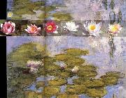 Claude Monet Detail from Water Lilies France oil painting artist